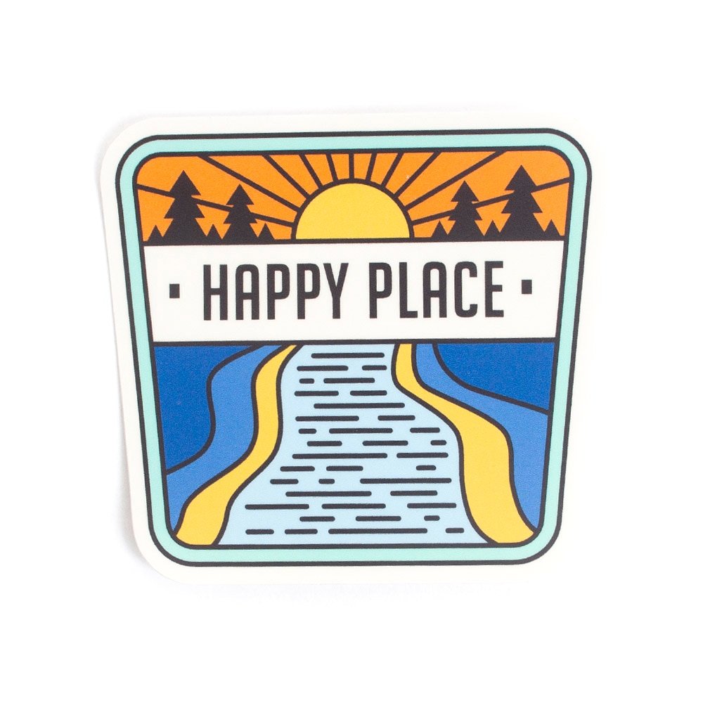 Stickers Northwest, Stickers, Art & School, 3", 632545, Happy Place (Sunset)